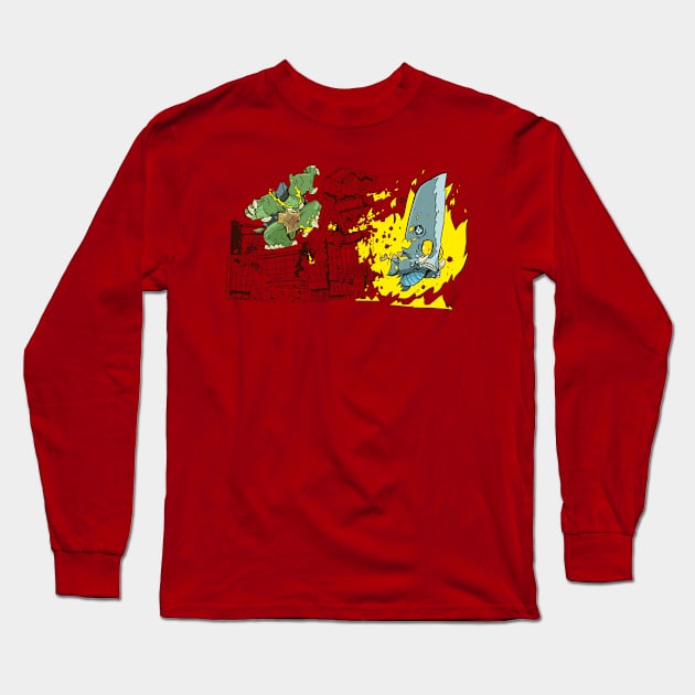 Rocket kick Long Sleeve T-Shirt by tinbott